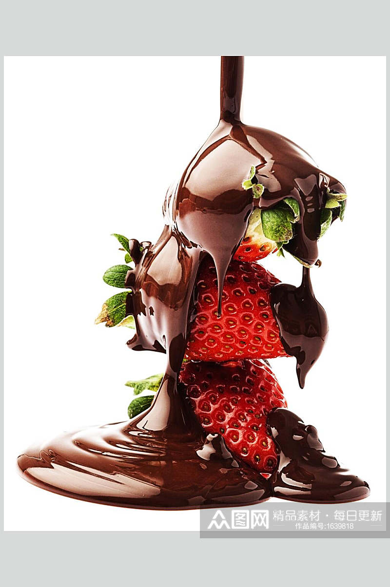 冰糖草莓高清图片素材