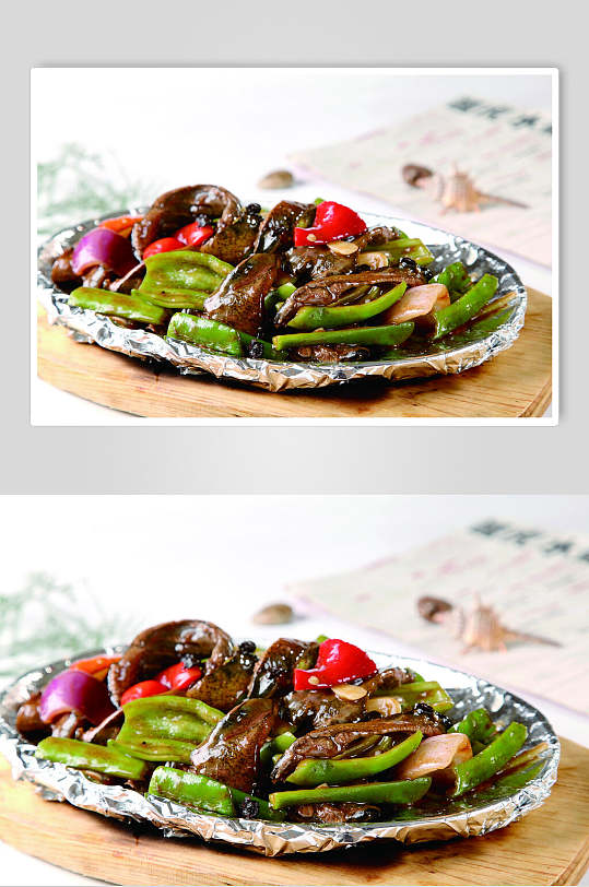 铁板黄鳝片餐饮高清图片