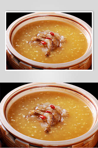 蒸菜小米辽参食品美食图片