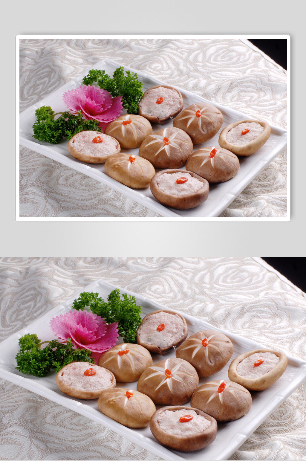 荤菜香菇鸡春食品高清图片素材