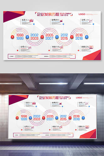 企业发展历程企业文化宣传展板 企业宣传栏版面
