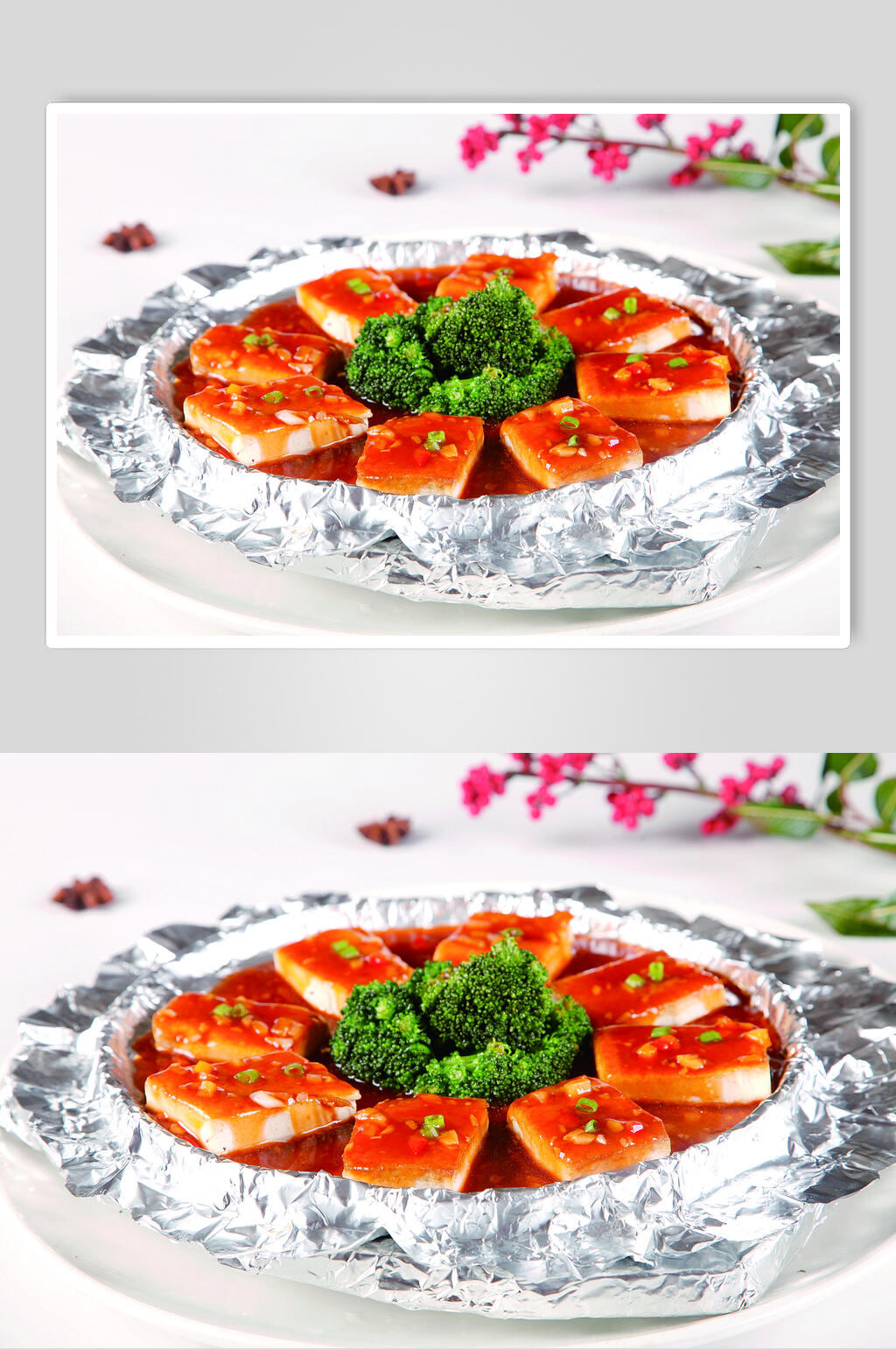 美味铁板豆腐餐饮高清图片素材