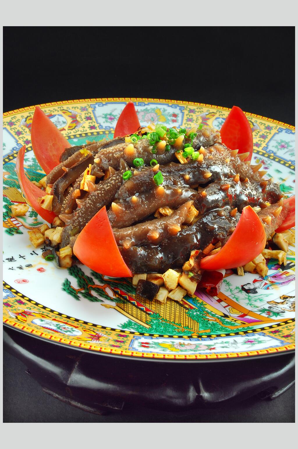 海贝烧辽参美食高清图片素材
