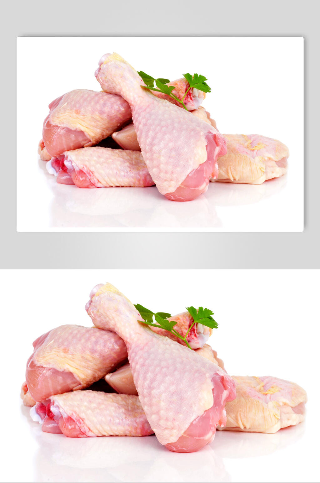 美味白嫩鸡腿肉食材美食高清图片素材