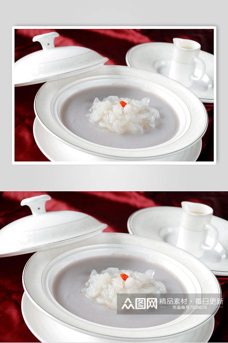 芋泥炊雪蛤美食高清图片素材