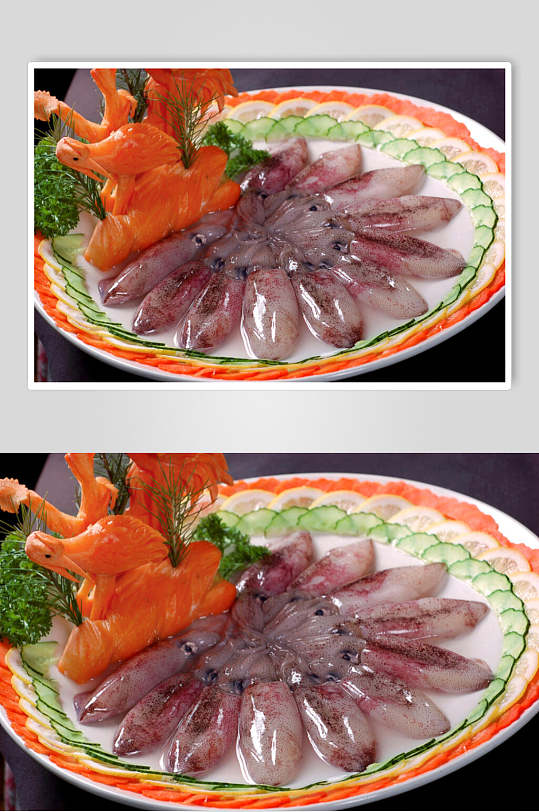 新鲜配料吊桶子餐饮美食图片