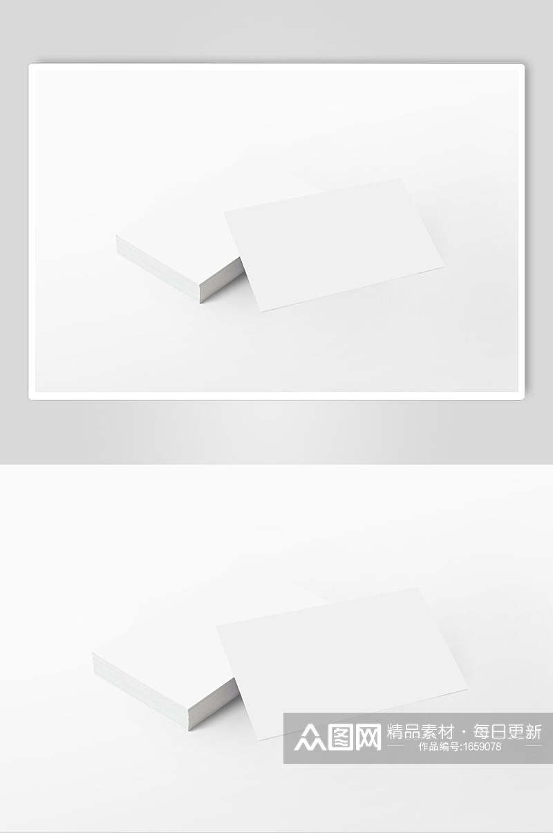 空白名片信封样机效果图素材