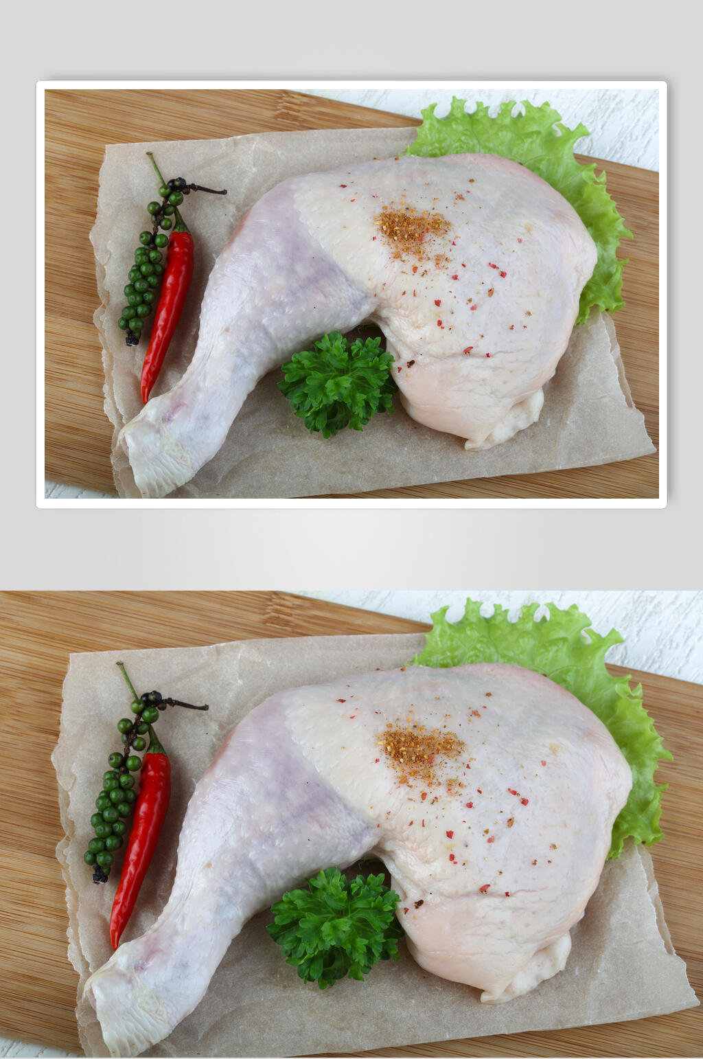 白嫩鸡腿肉餐饮美食摄影图片素材