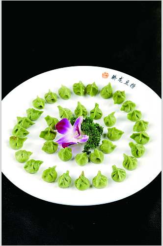 珍珠水饺三鲜味食品摄影图片