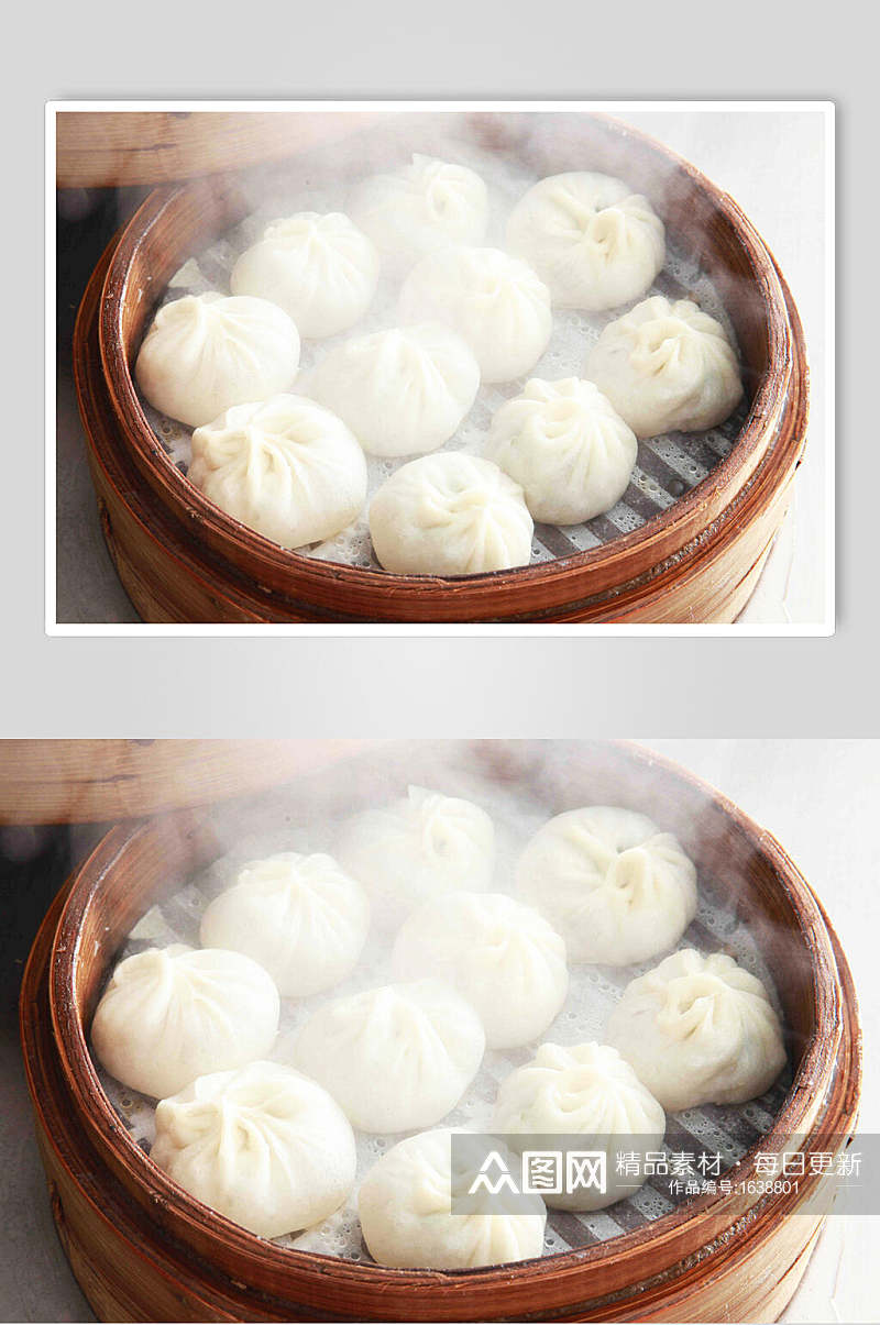 高清特写包子美食图片素材