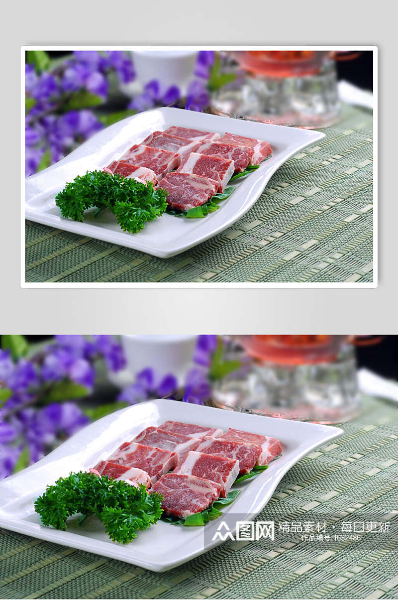 新鲜牛羊肉类美食高清摄影图片素材