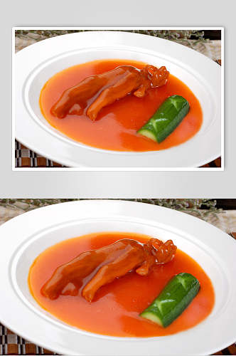 粤菜鲍汁扣鹅掌餐饮美食图片