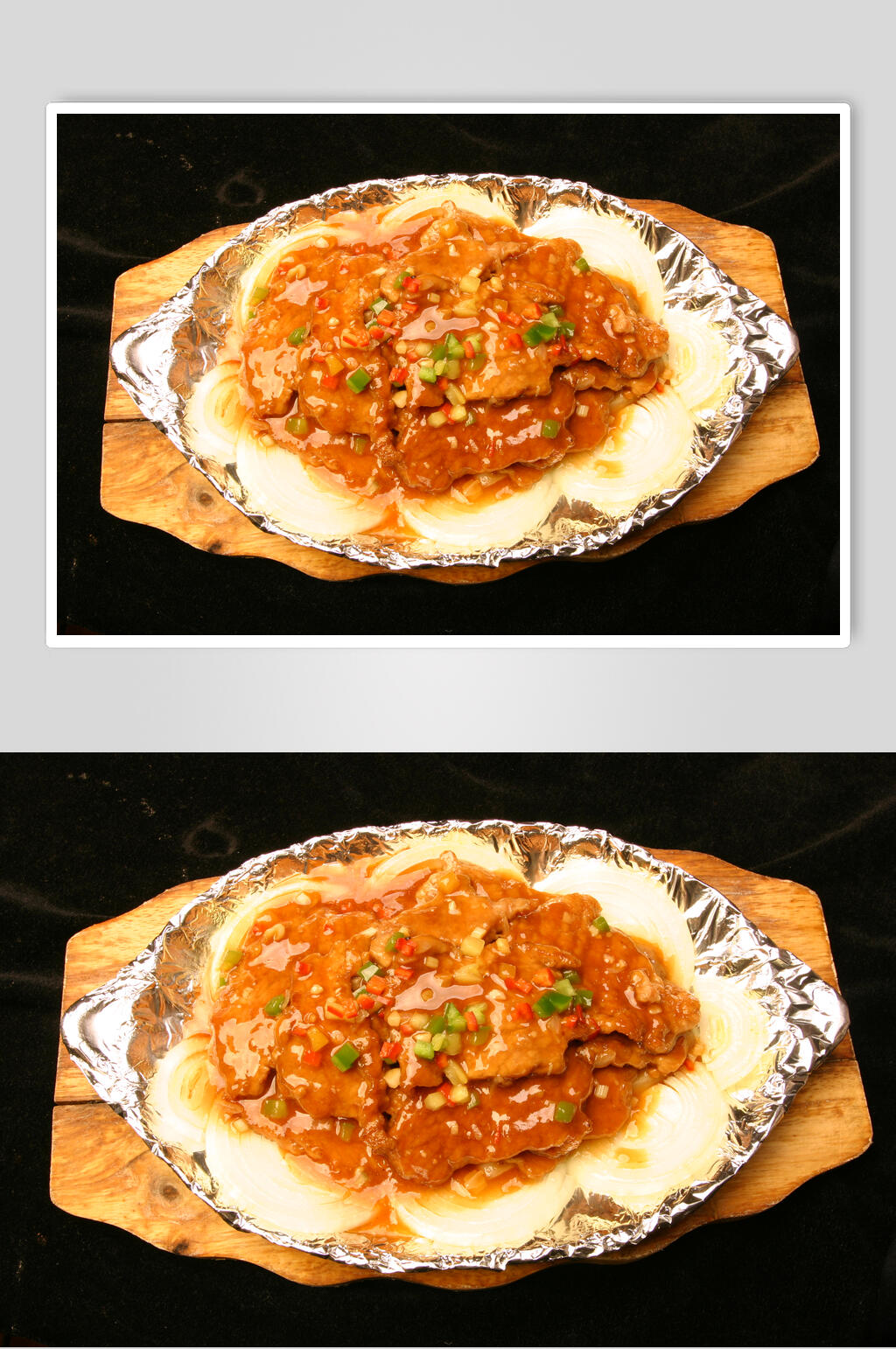 奶牛铁板牛肉食品高清图片素材