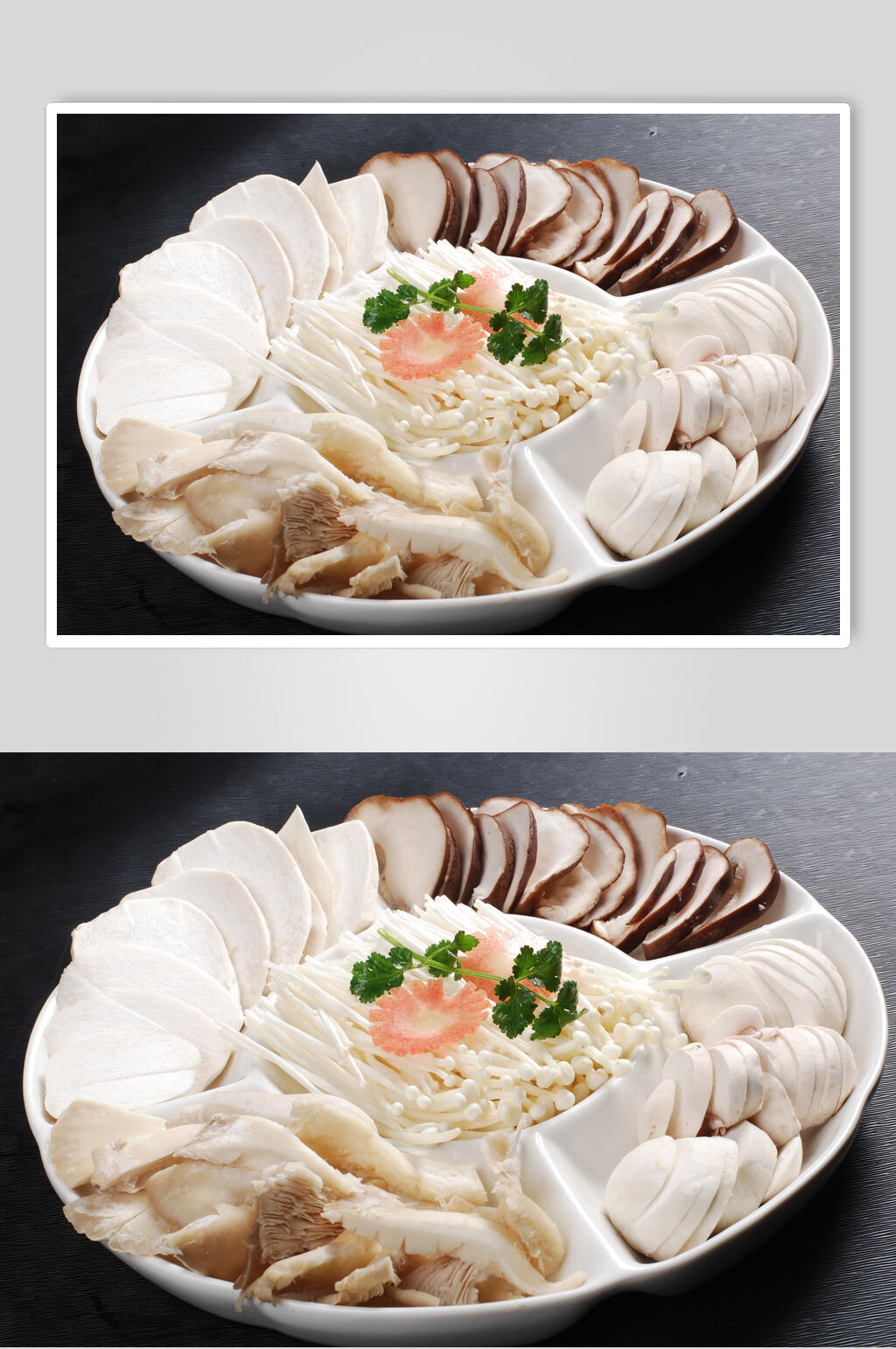 菌类拼盘美食摄影图片素材