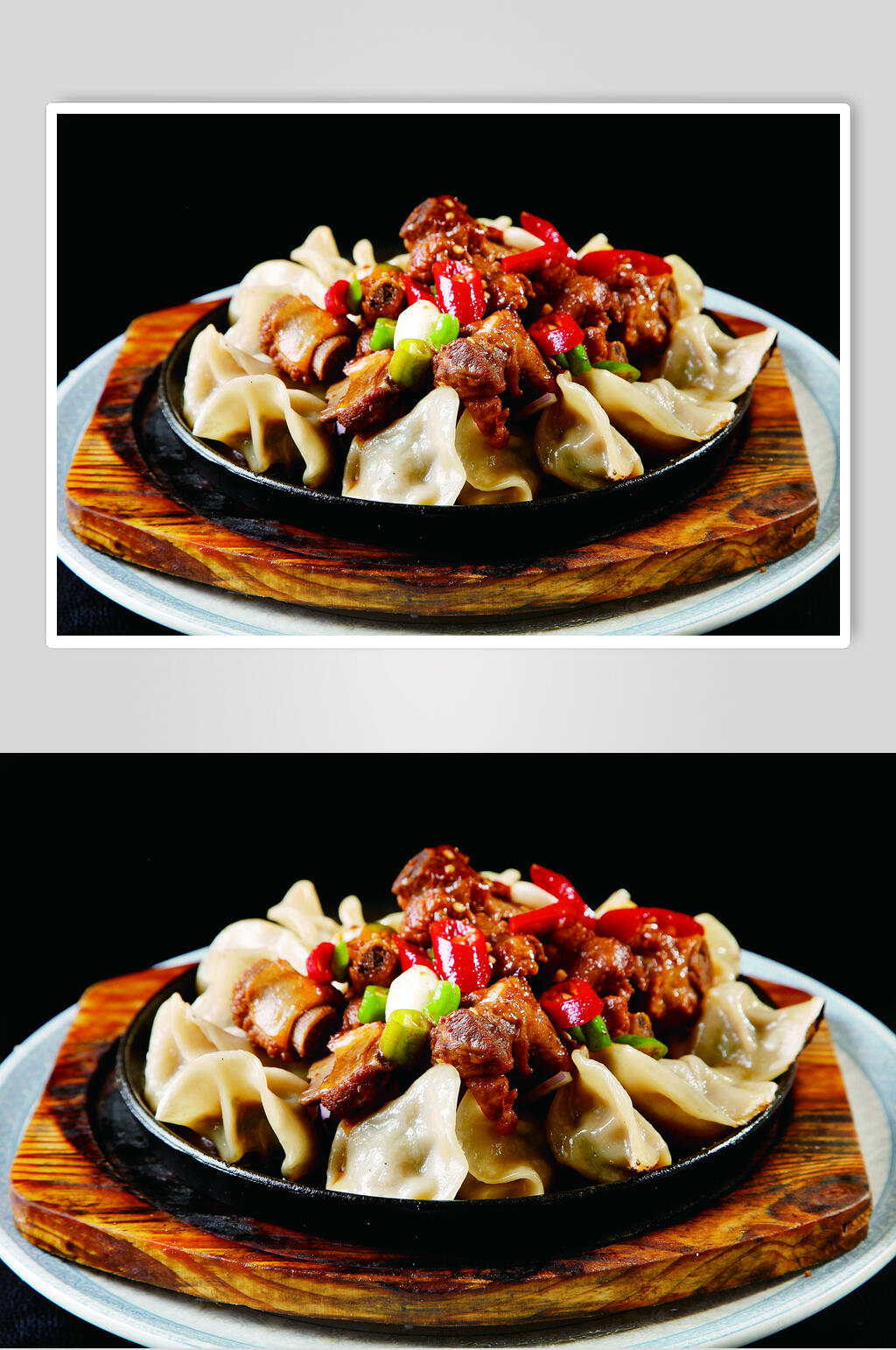 铁板排骨饺高清图片素材