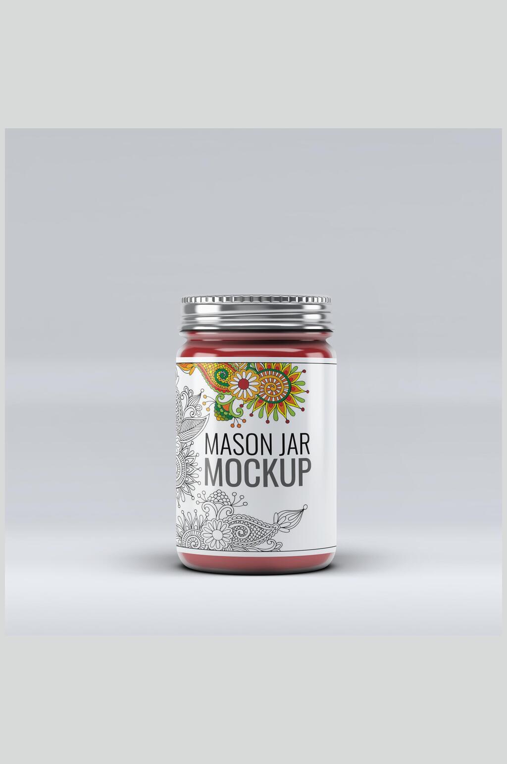 清新简约食品罐样机效果图素材