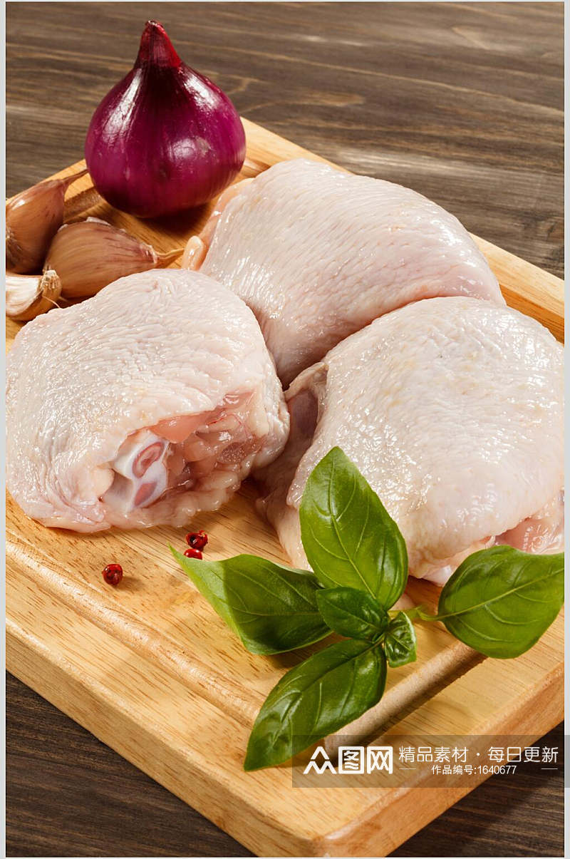 营养健康鸡腿肉高清图片素材