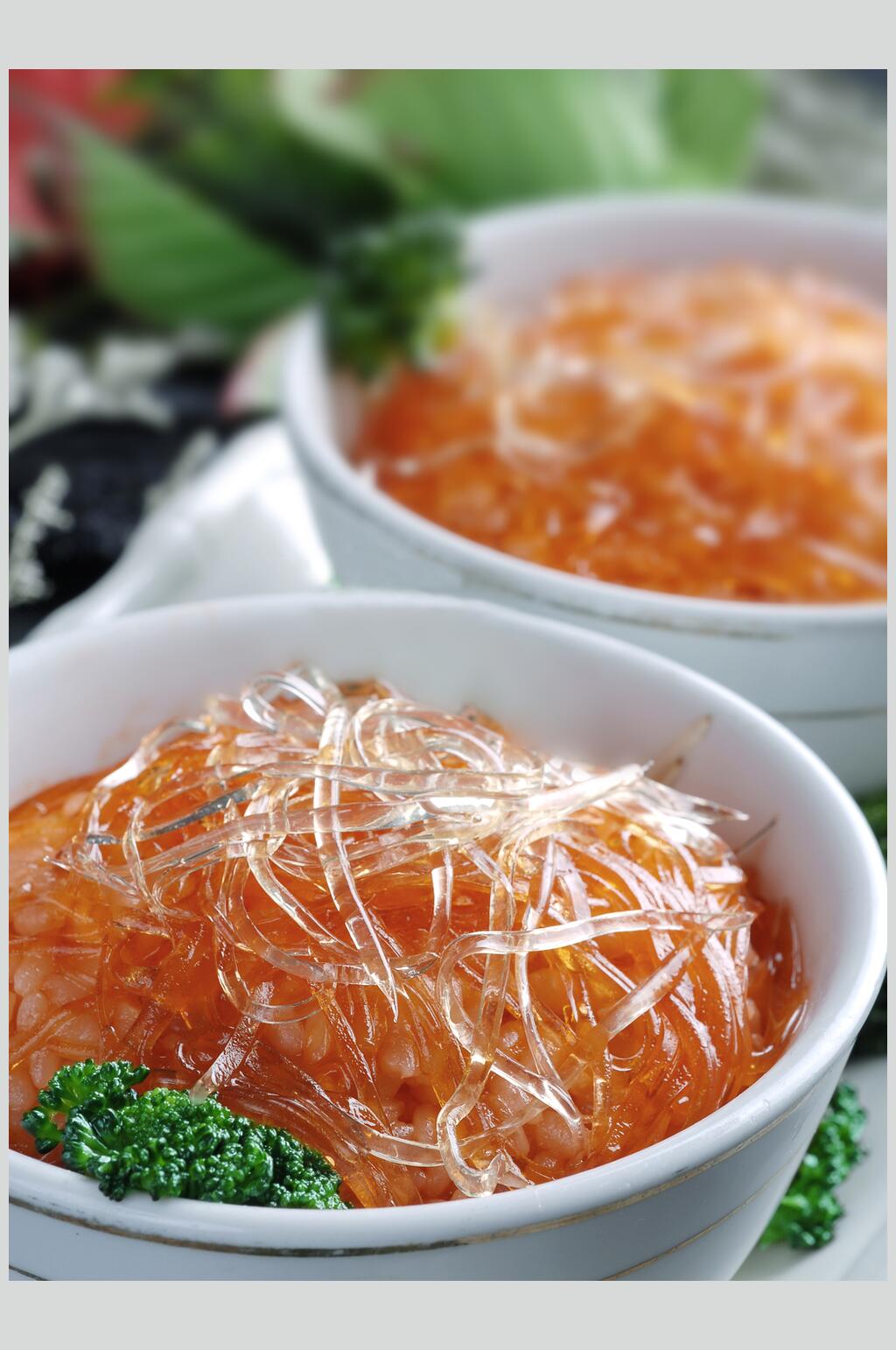 新鲜燕鲍翅鱼翅捞饭美食图片素材