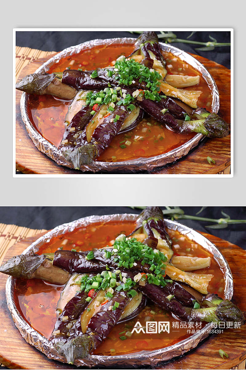 热菜铁板烧锅茄餐饮美食图片素材