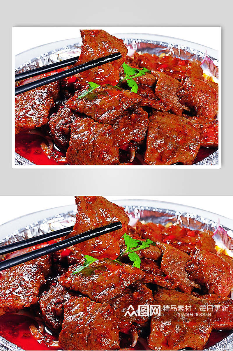 铁板蒙古牛肉餐饮美食图片素材