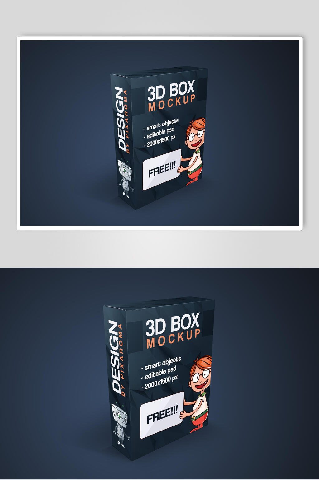 3D立体包装样机效果图素材