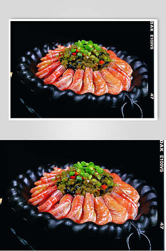铁板开胃虾餐饮美食图片