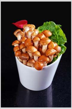 新鲜菇笋类滑菇美食高清图片