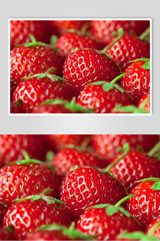 高清特写草莓摄影图