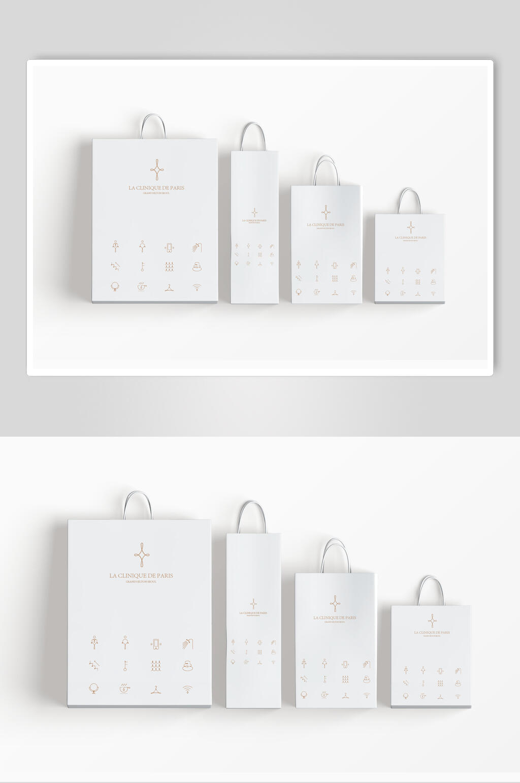 简约Logo牛皮纸袋包装样机素材