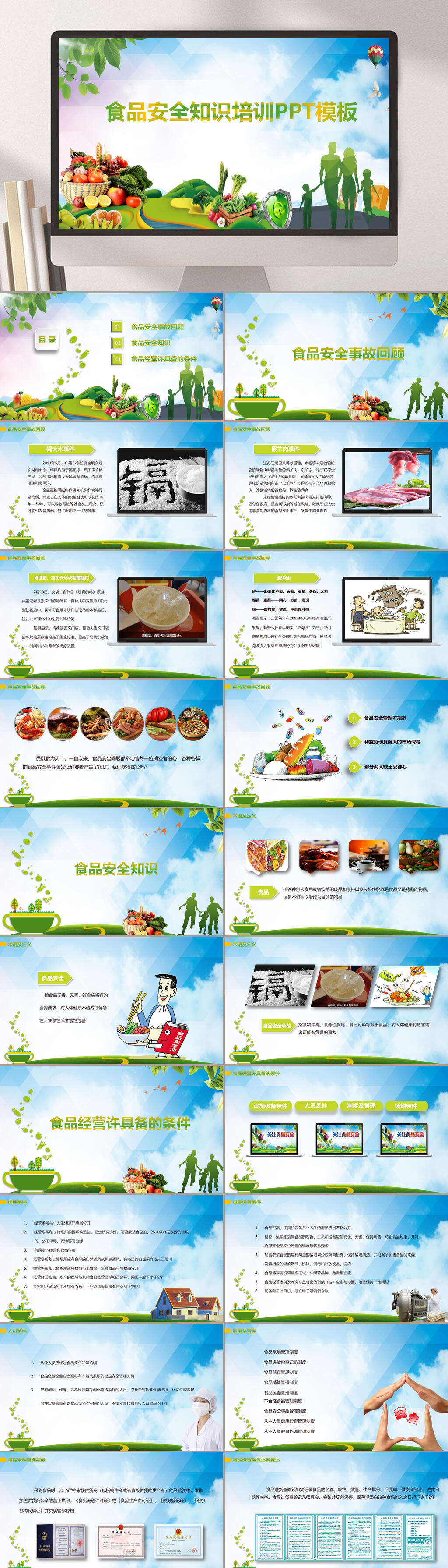 食品安全知识培训PPT课件素材