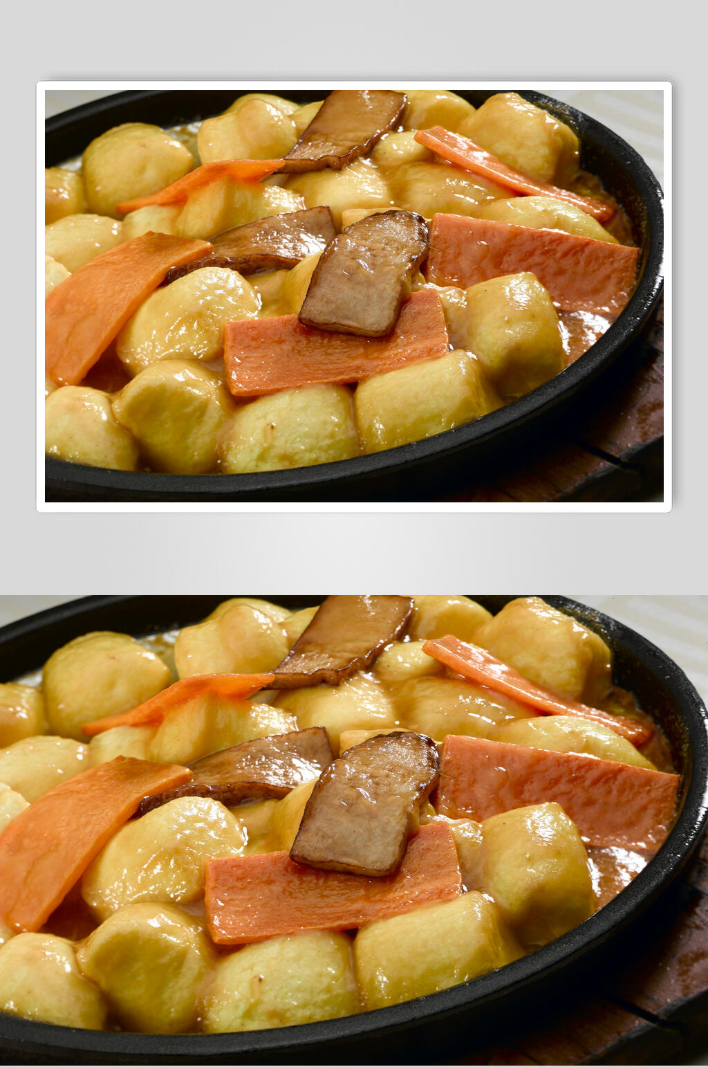 铁板鲍汁日本豆腐餐饮美食图片素材