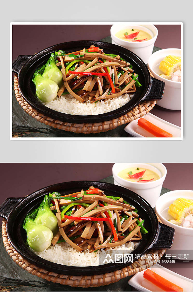 干锅卤味煲仔饭美食图片素材