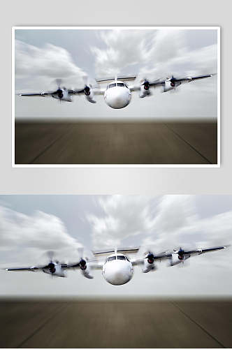 急速客运客机民航飞机飞行正面图片