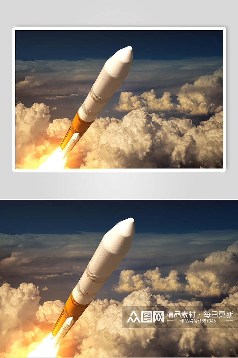 探索卫星航天科技火箭升空摄影图素材
