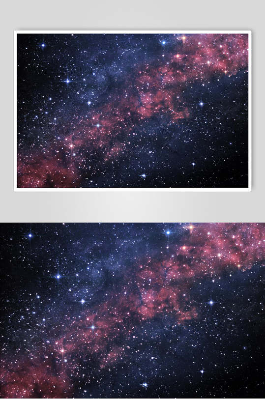 暗紫星河星空高清图片