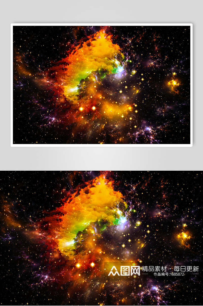 宇宙星空背景银河摄影图素材