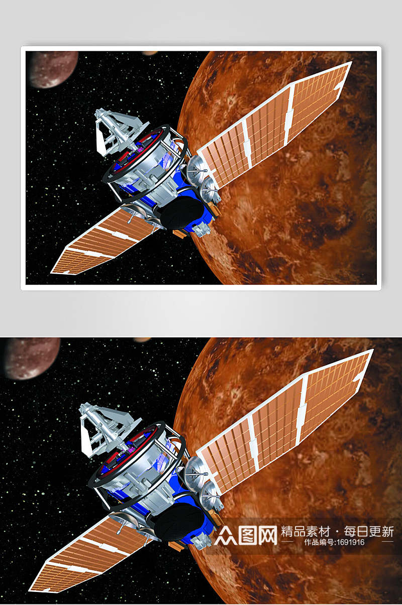 太空空间站航天科技人造卫星火星图片素材