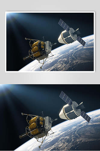太空空间站航天科技人造卫星摄影图片