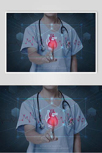 海报设计医生器官医学数据