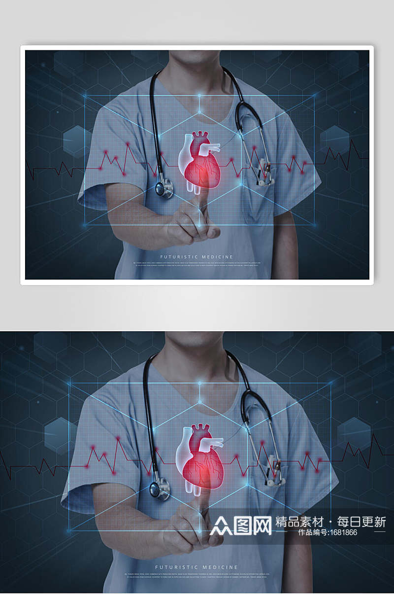 海报设计医生器官医学数据素材