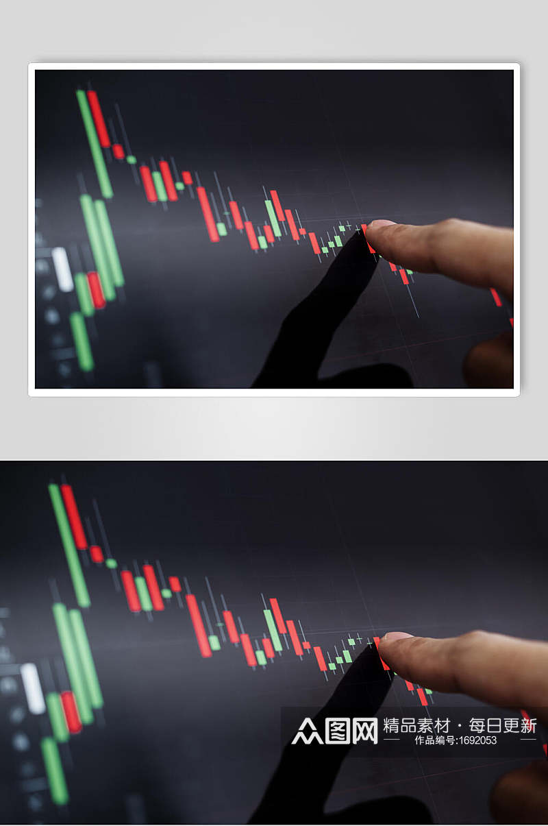 简洁股票期货走势图特写图片素材