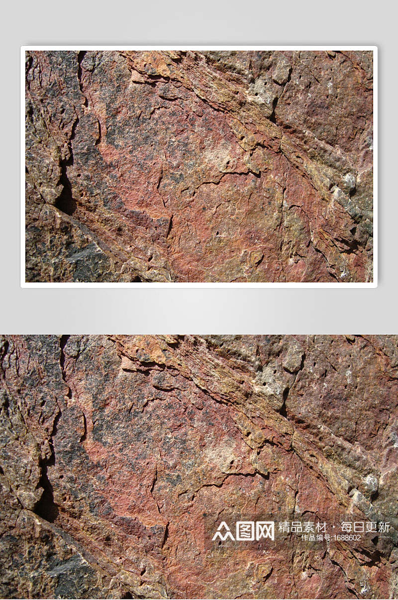 砖红色树皮纹岩石混泥土墙面纹理素材素材