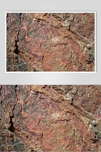 砖红色树皮纹岩石混泥土墙面纹理素材