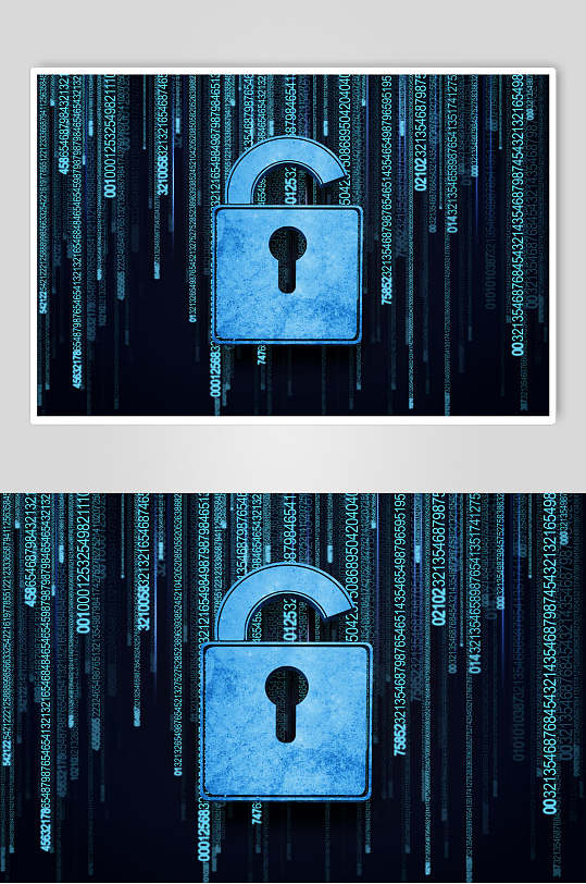 创意时尚触控指纹密码解锁高清图片