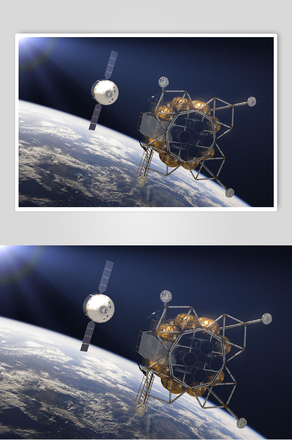 前沿空间站航天科技人造卫星图片素材