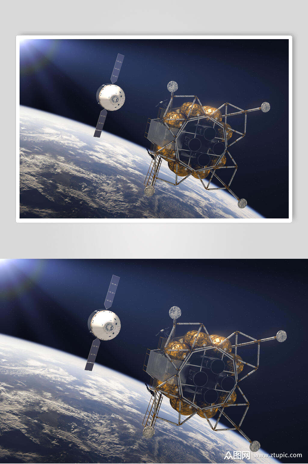 前沿空间站航天科技人造卫星图片
