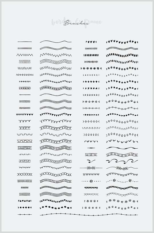 简约大气多样条纹矢量设计元素素材