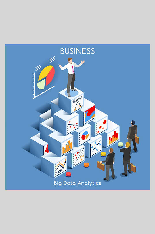 微粒高光时刻体矢量商务插画素材-众图网