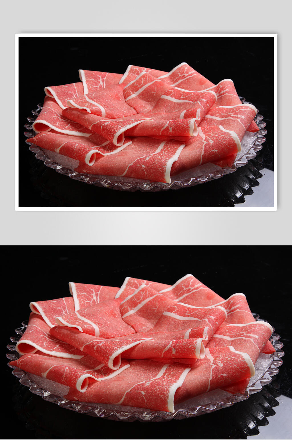雪龙眼肉肥羊摄影图片素材