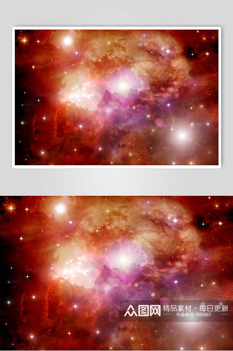 宇宙星空绚丽背景银河摄影图素材